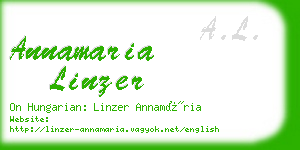 annamaria linzer business card